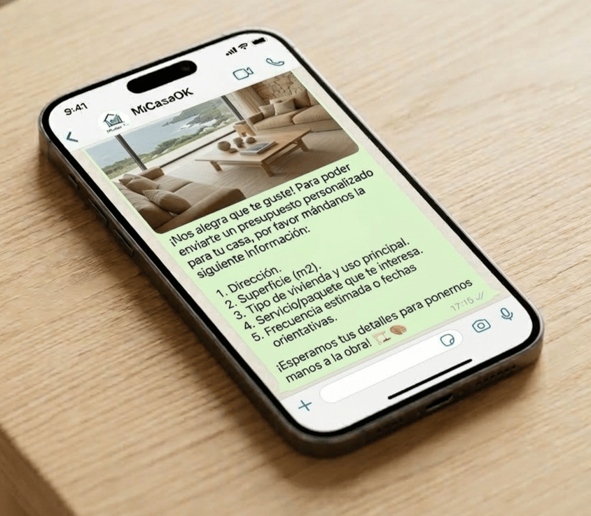 Llaves de vivienda listas para coordinación de servicio de cuidado